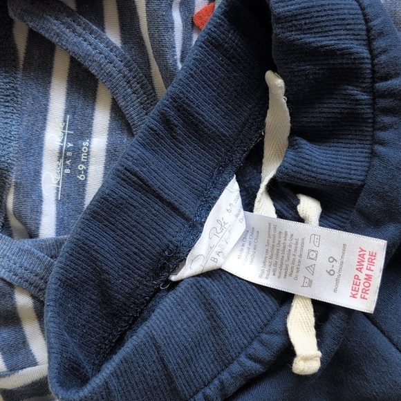 NEW rene rofe matching outfit set striped bodysuit & joggers 6-9 months baby boy - Picture 2 of 8